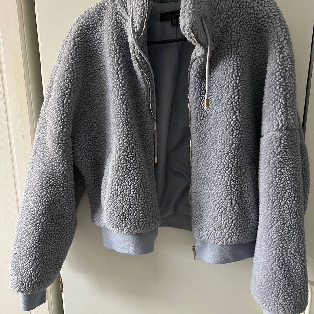 Cozy blue Sherpa Jacket